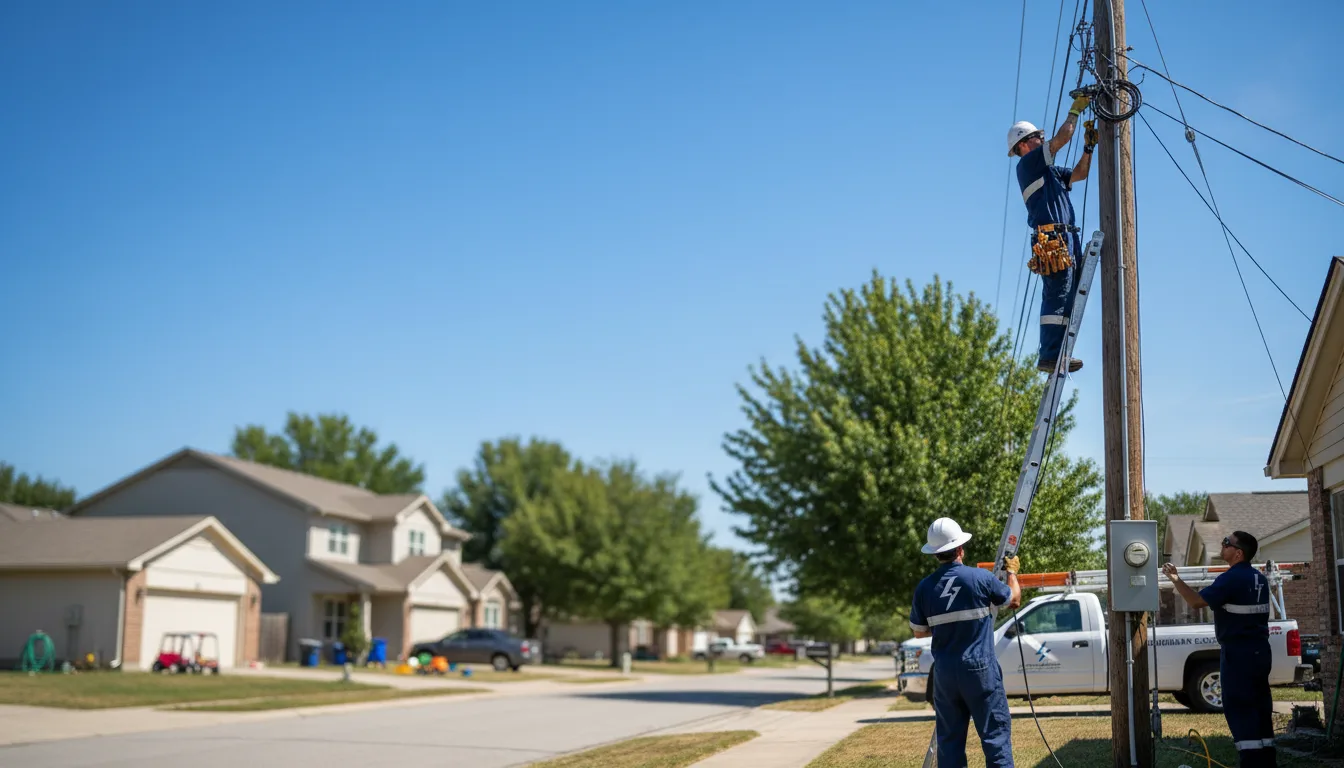 Residential electrician providing installation services in Roscoe, MN